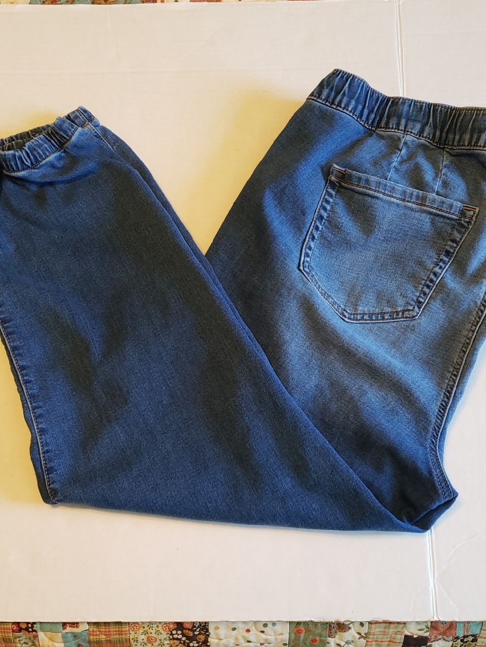 Torrid Relaxed Dark Blue Elastic-Waist Jogger Jeans